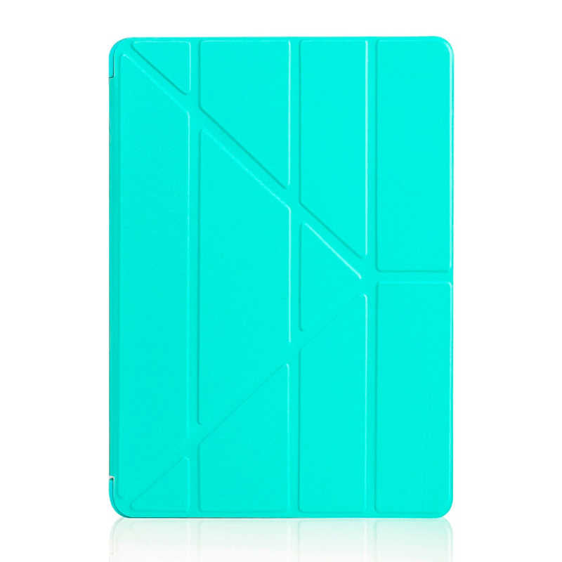 Apple iPad 10.2 2021 (9.Nesil) Kılıf Zore Tri Folding Standlı Kılıf Turkuaz