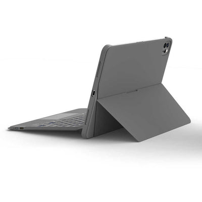 Apple iPad 10.2 2021 (9.Nesil) Wiwu Combo Led Işıklı Magnetik Standlı Klavyeli Kılıf Gri