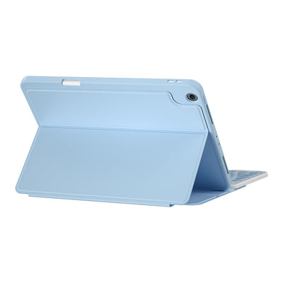 Apple iPad 10.2 2021 (9.Nesil) Wiwu Protective Gizli Kalem Bölmeli Klavyeli Kılıf Mavi