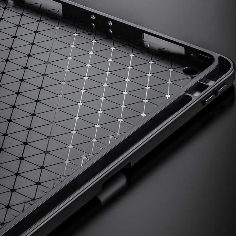 Apple iPad 10.2 (8.Nesil) Kılıf Wlons Tablet Kılıf Siyah