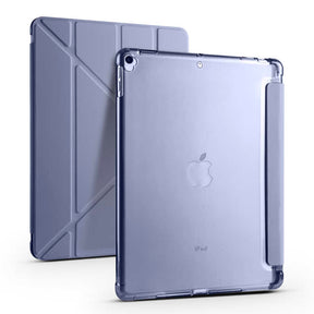 Apple iPad 10.2 (8.Nesil) Kılıf Zore Tri Folding Kalem Bölmeli Standlı Kılıf