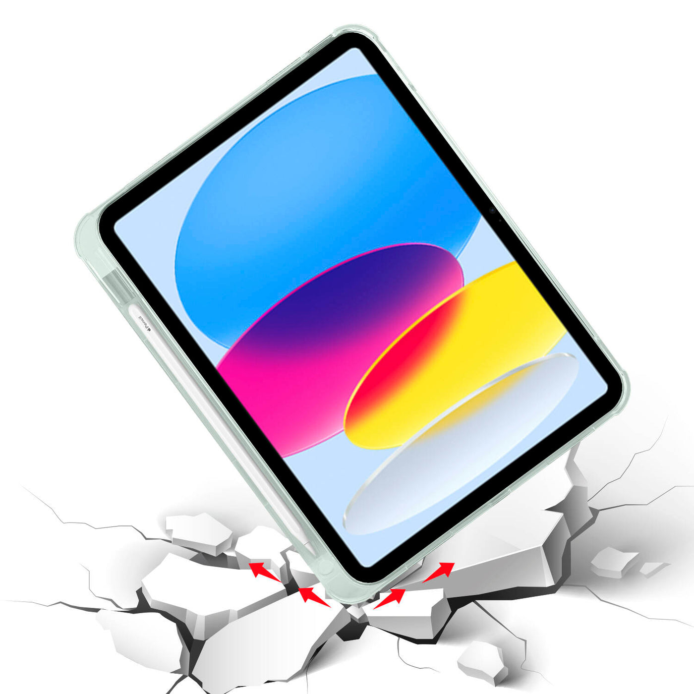 Apple iPad 10.9 2022 (10.Nesil) Kılıf Zore Tri Folding Kalem Bölmeli Standlı Kılıf Lacivert