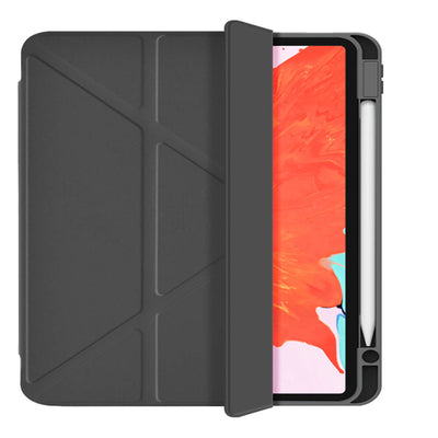 Apple iPad 10.9 2022 (10.Nesil) Wiwu 360° Dönebilen Standlı Magnetik Koruyucu Tablet Kılıfı Gri