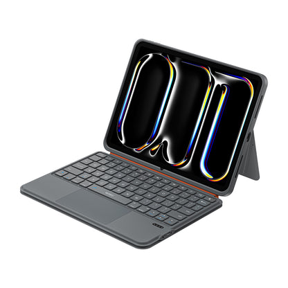 Apple iPad 10.9 2022 (10.Nesil) Wiwu MK-005 Combo 3in1 Kalem Bölmeli Klavyeli Standlı Kılıf