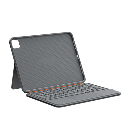 Apple iPad 10.9 2022 (5.Nesil) Wiwu MK-005 Combo 3in1 Kalem Bölmeli Klavyeli Standlı Kılıf