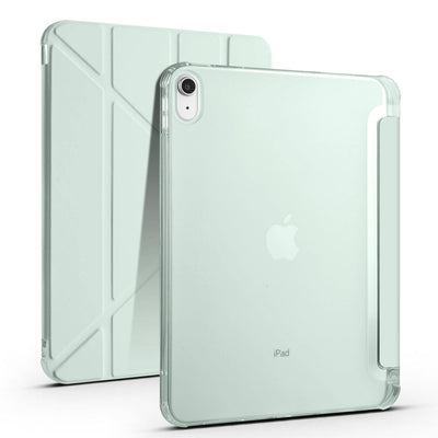 Apple iPad 11.Nesil 2025 Kılıf Zore Tri Folding Kalem Bölmeli Standlı Kılıf Lila