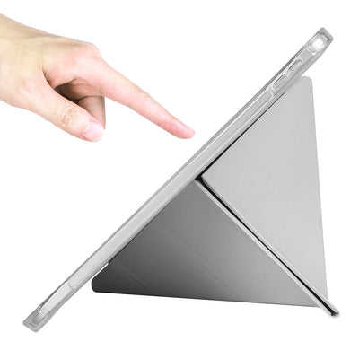 Apple iPad 11.Nesil 2025 Kılıf Zore Tri Folding Kalem Bölmeli Standlı Kılıf Rose Gold