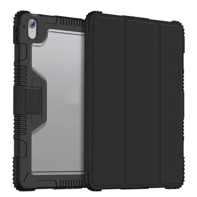 Apple iPad 11.Nesil 2025 Raptic Armor Serisi Airbagli Katlanabilir Standlı Smart Cover Kılıf Siyah