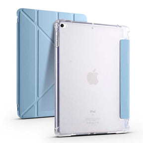 Apple iPad 9.7 2018 (6.Nesil) Kılıf Zore Tri Folding Kalem Bölmeli Standlı Kılıf