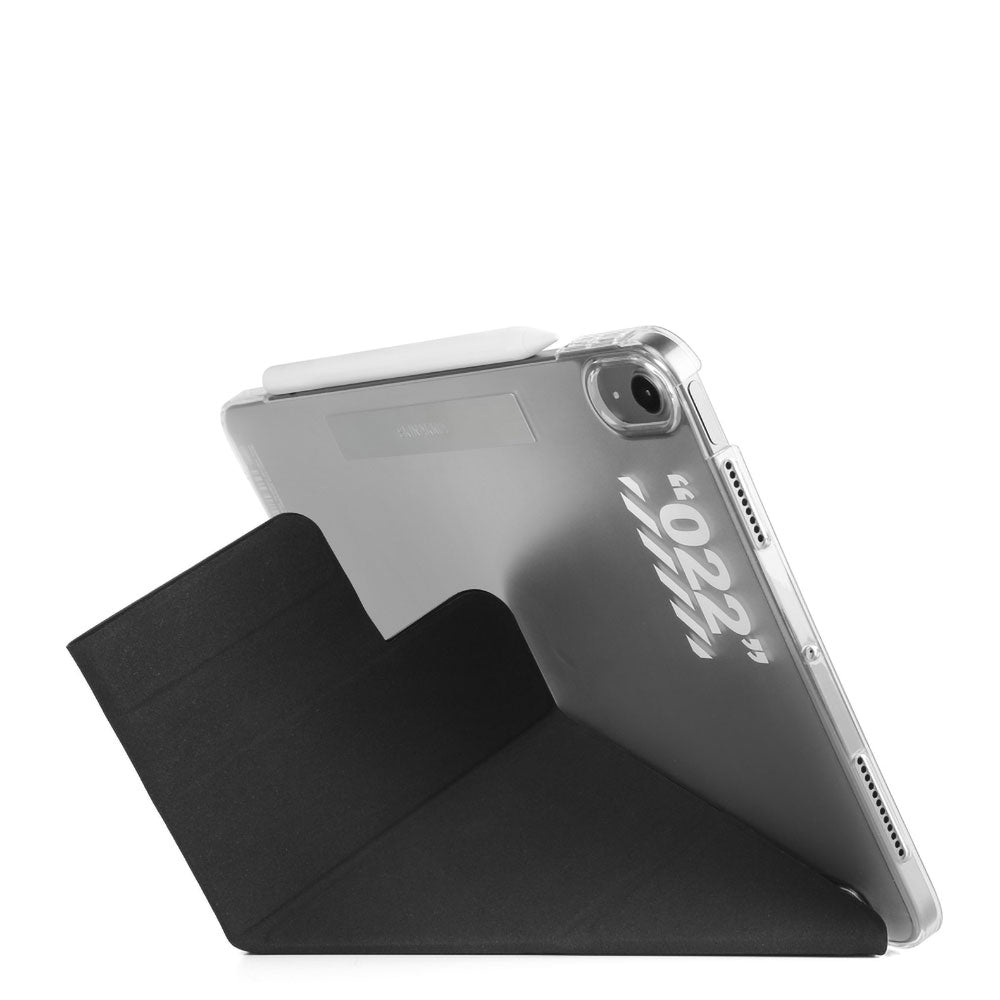 Apple iPad Air 10.9 2020 (4.Nesil) Kılıf SkinArma Kalemlikli Arkası Şeffaf Standlı Magnetik Taihi Sora Kılıf Kırmızı