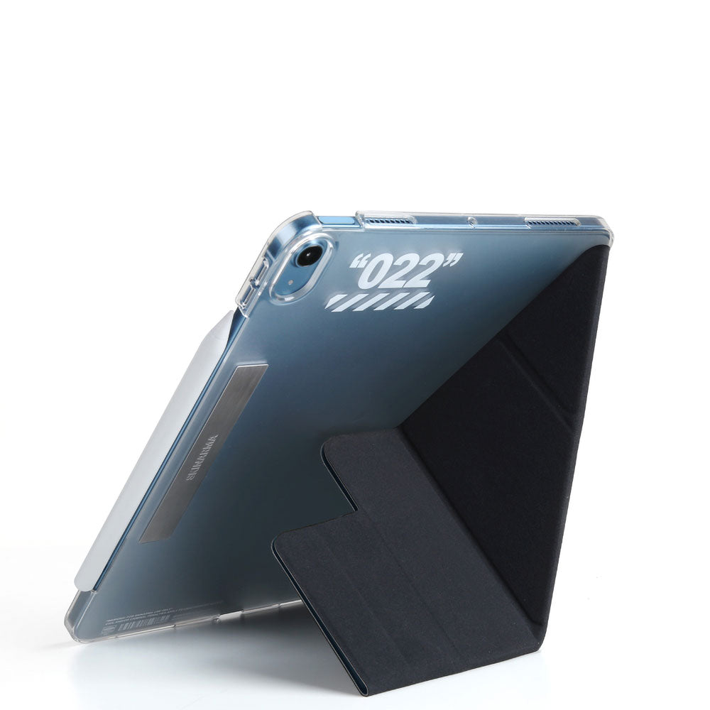 Apple iPad Air 10.9 2020 (4.Nesil) Kılıf SkinArma Kalemlikli Arkası Şeffaf Standlı Magnetik Taihi Sora Kılıf Kırmızı