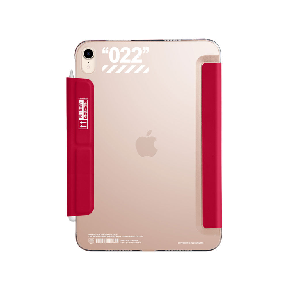 Apple iPad Air 10.9 2020 (4.Nesil) Kılıf SkinArma Kalemlikli Arkası Şeffaf Standlı Magnetik Taihi Sora Kılıf Mavi