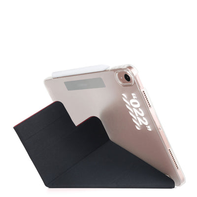 Apple iPad Air 10.9 2020 (4.Nesil) Kılıf SkinArma Kalemlikli Arkası Şeffaf Standlı Magnetik Taihi Sora Kılıf Mavi