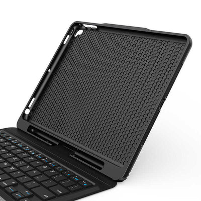 Apple iPad Air 10.9 2020 (4.Nesil) Wiwu Keyboard Folio Kablosuz Klavyeli Kılıf Siyah
