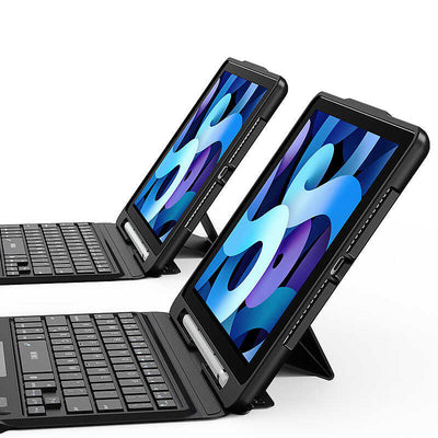 Apple iPad Air 10.9 2020 (4.Nesil) Wiwu Keyboard Folio Kablosuz Klavyeli Kılıf Siyah