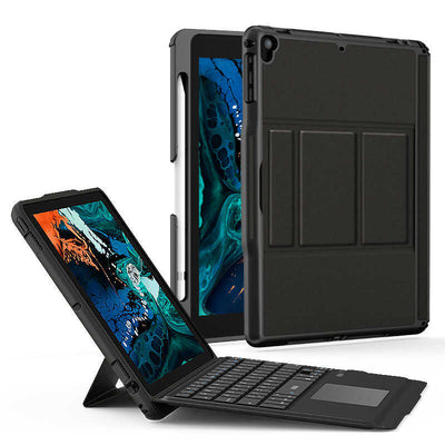 Apple iPad Air 10.9 2020 (4.Nesil) Wiwu Keyboard Folio Kablosuz Klavyeli Kılıf Siyah