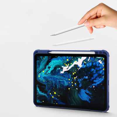 Apple iPad Air 10.9 2020 (4.Nesil) Wiwu Mecha Dönebilen Standlı Tablet Kılıfı Yeşil