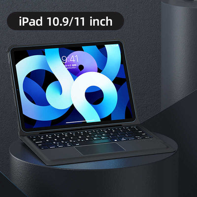 Apple iPad Air 10.9 2022 (5.Nesil) Benks Multifunctional Kablosuz Klavyeli Kılıf Siyah