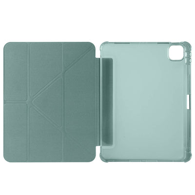 Apple iPad Air 11 2024 Kılıf Zore Tri Folding Kalem Bölmeli Standlı Kılıf Lacivert