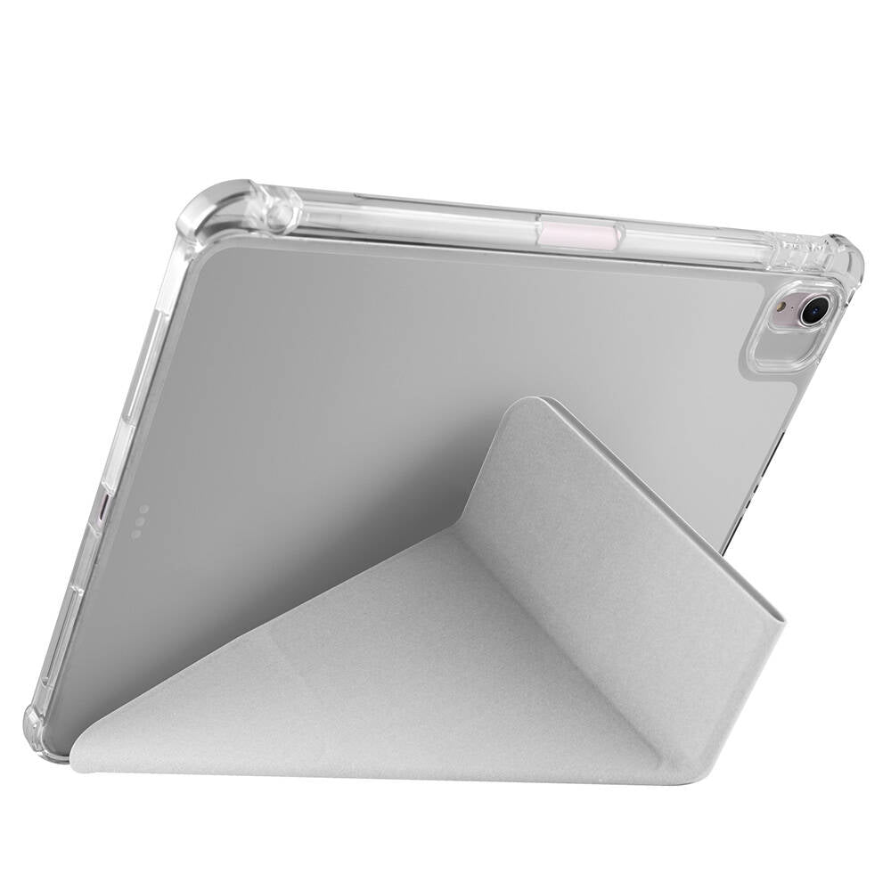 Apple iPad Air 11 2024 Kılıf Zore Tri Folding Kalem Bölmeli Standlı Kılıf Lila