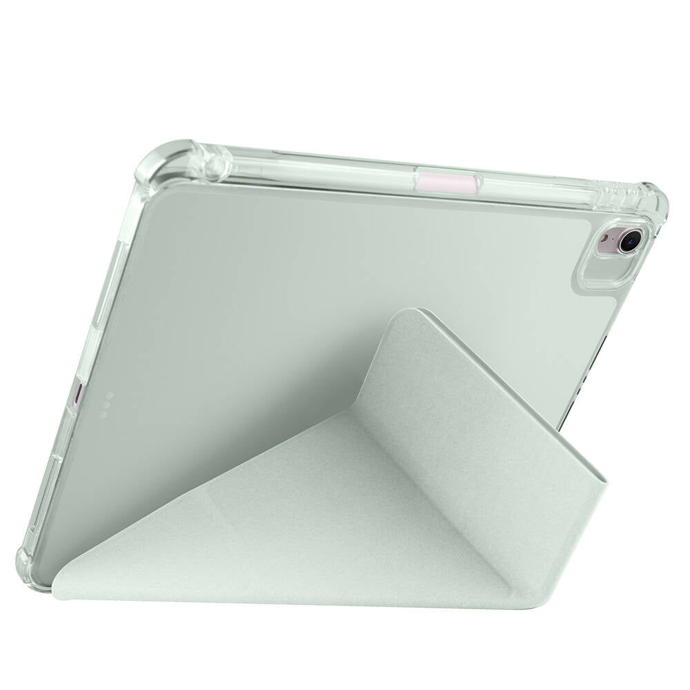 Apple iPad Air 11 2024 Kılıf Zore Tri Folding Kalem Bölmeli Standlı Kılıf Kırmızı