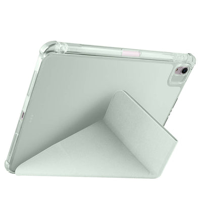 Apple iPad Air 11 2024 Kılıf Zore Tri Folding Kalem Bölmeli Standlı Kılıf Yeşil