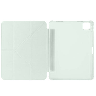 Apple iPad Air 11 2024 Kılıf Zore Tri Folding Kalem Bölmeli Standlı Kılıf Mavi