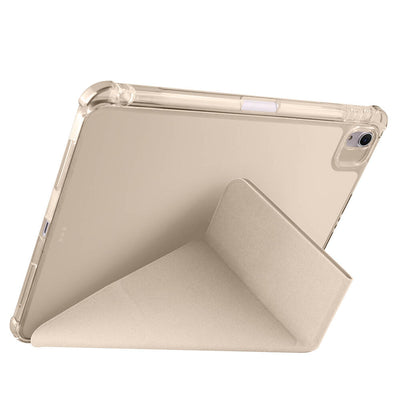 Apple iPad Air 11 2024 Kılıf Zore Tri Folding Kalem Bölmeli Standlı Kılıf Yeşil