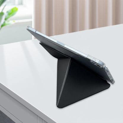 iPad Air 11 2024 Raptic Clear Folio Airbagli Şeffaf Kılıflı Katlanabilir Standlı Kılıf