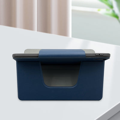 Apple iPad Air 11 2024 Raptic Spin Detachable Folio PU Ayrılabilir Kalem Bölmeli Standlı Kılıf Lacivert