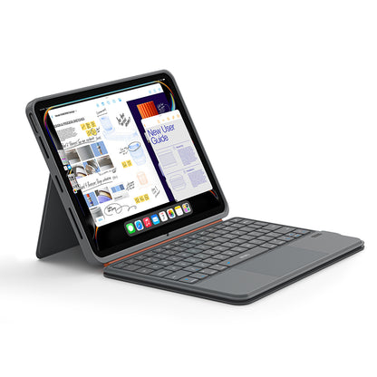 Apple iPad Air 11 2024 Wiwu MK-005 Combo 3in1 Kalem Bölmeli Klavyeli Standlı Kılıf