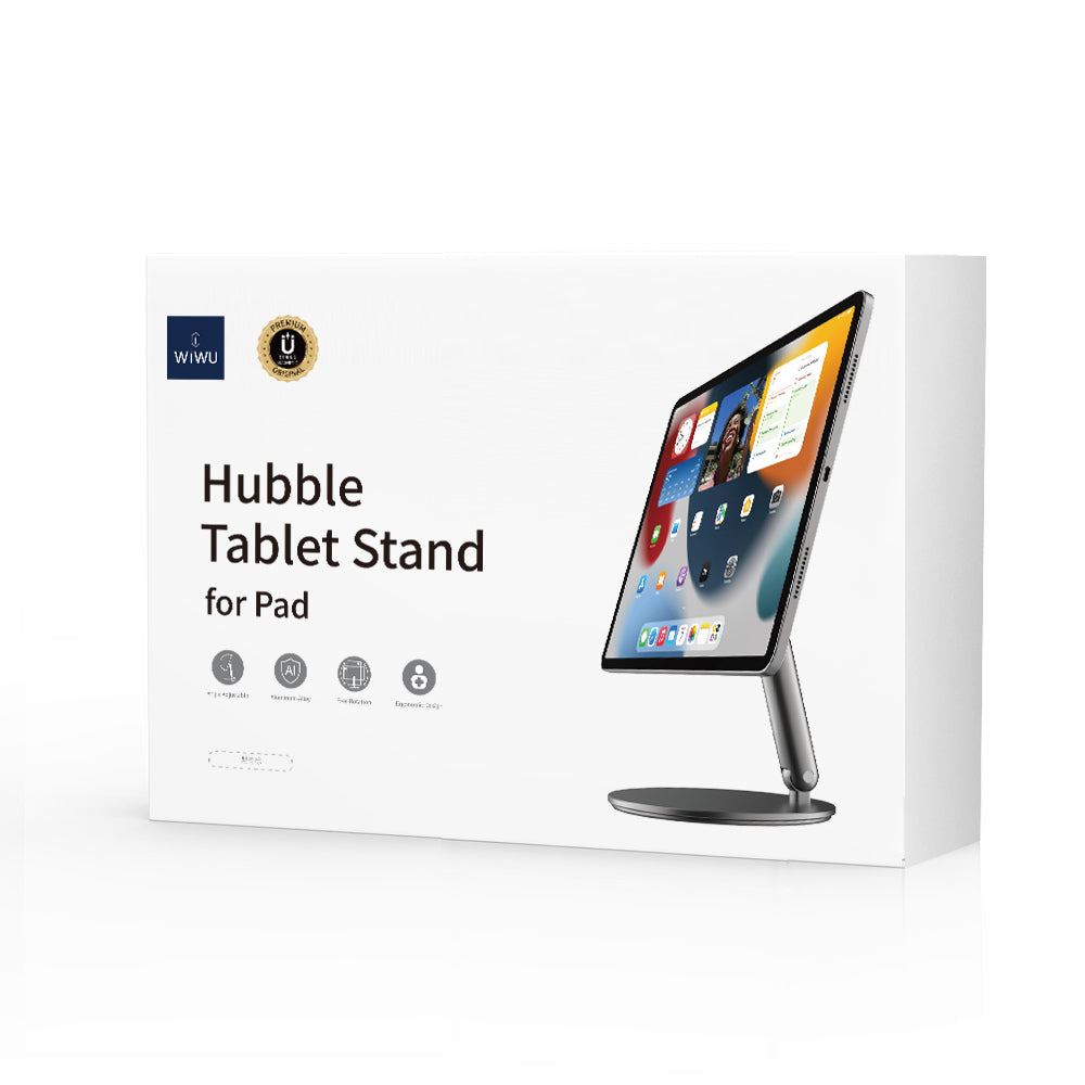 Apple iPad Air 11 2024 Wiwu ZM-310 360 Derece Dönebilen Magnetik Başlıklı Tablet Standı Gri