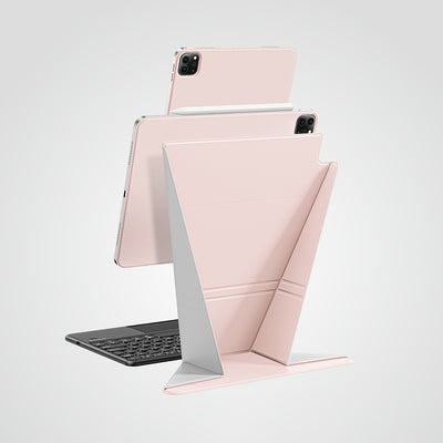 Apple iPad Air 11 2025 M3 Amazingthing Matte Pro Mag Folio Katlanabilir Magnetik Standlı Kılıf Siyah