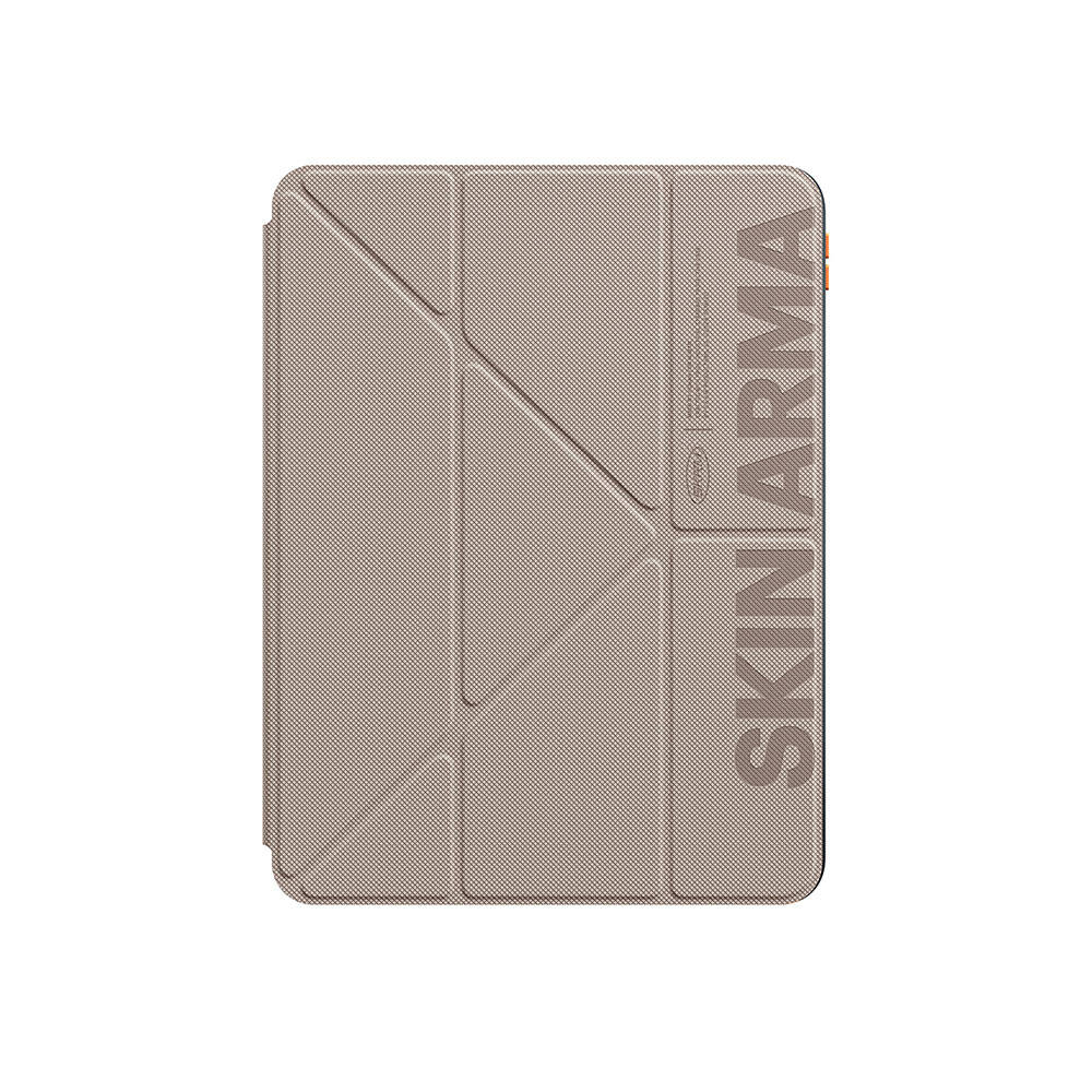 iPad Air 11 2025 M3 Kılıf SkinArma Kabartma Baskı Tasarımlı 360 Tam Koruma Arkası Şeffaf Standlı Gamma Kılıf