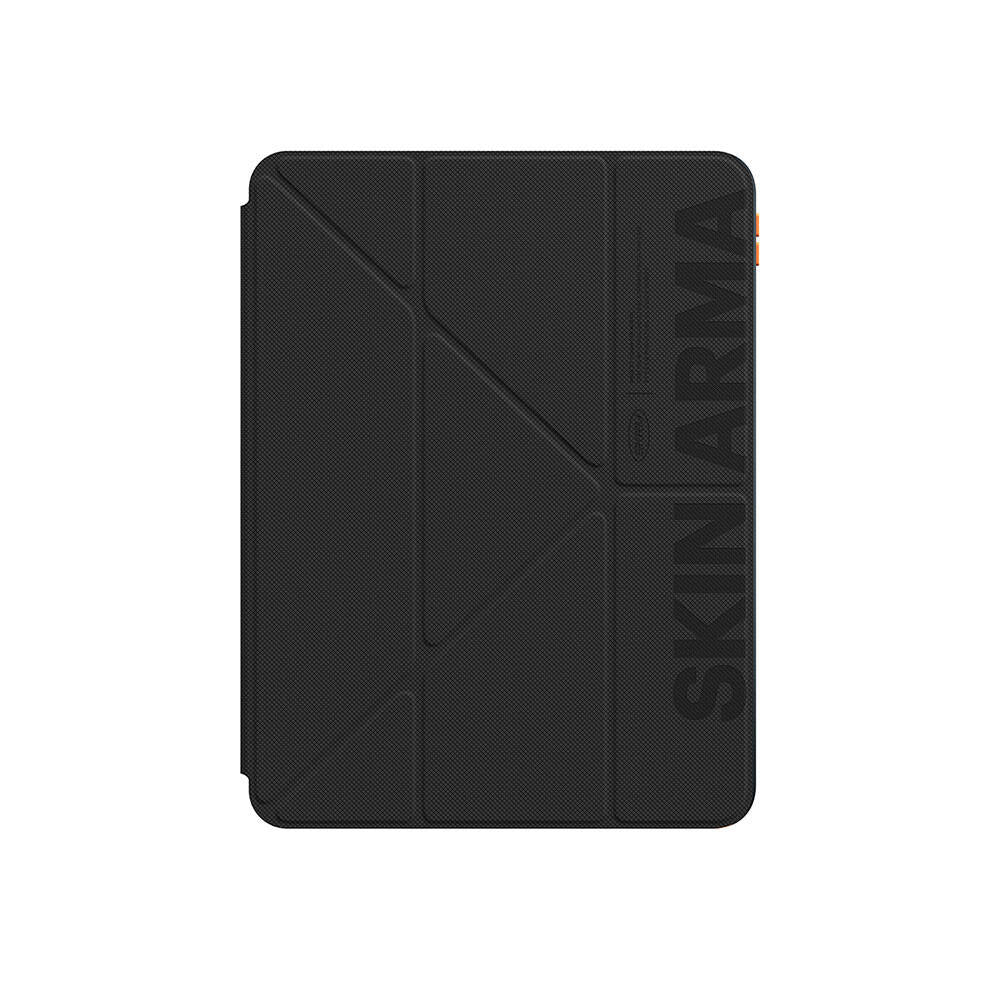 iPad Air 11 2025 M3 Kılıf SkinArma Kabartma Baskı Tasarımlı 360 Tam Koruma Arkası Şeffaf Standlı Gamma Kılıf