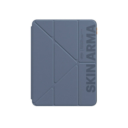 iPad Air 11 2025 M3 Kılıf SkinArma Kabartma Baskı Tasarımlı 360 Tam Koruma Arkası Şeffaf Standlı Gamma Kılıf