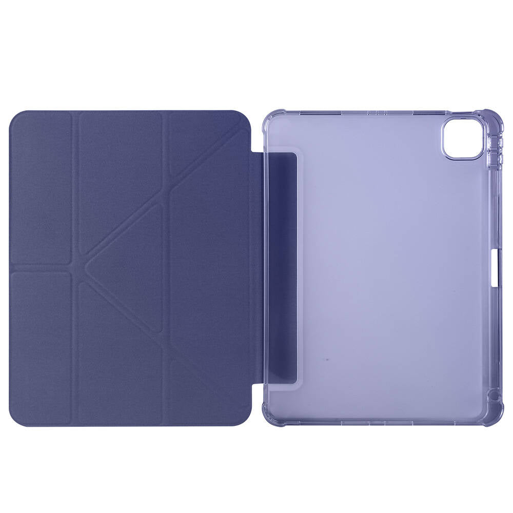 Apple iPad Air 11 2025 M3 Kılıf Zore Tri Folding Kalem Bölmeli Standlı Kılıf Lila