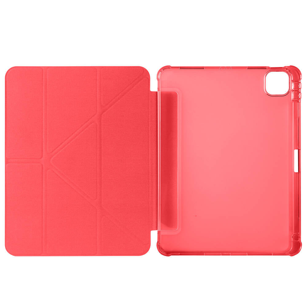 Apple iPad Air 11 2025 M3 Kılıf Zore Tri Folding Kalem Bölmeli Standlı Kılıf Gri