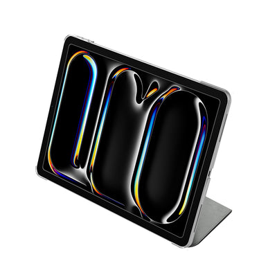 Apple iPad Air 11 2025 M3 Raptic Clear Folio Airbagli Şeffaf Kapaklı Katlanabilir Standlı Kılıf Lacivert