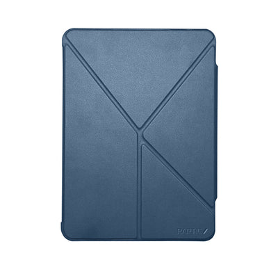 Apple iPad Air 11 2025 M3 Raptic Clear Folio Airbagli Şeffaf Kapaklı Katlanabilir Standlı Kılıf Lacivert