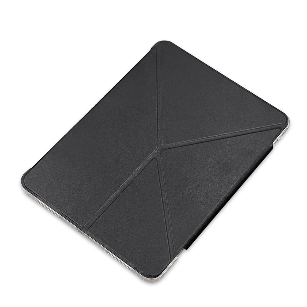 Apple iPad Air 11 2025 M3 Raptic Clear Folio Airbagli Şeffaf Kapaklı Katlanabilir Standlı Kılıf Lacivert