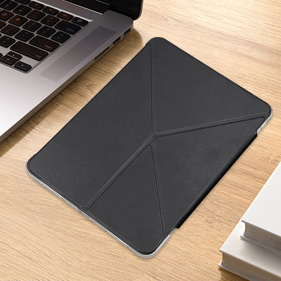 Apple iPad Air 11 2025 M3 Raptic Clear Folio Airbagli Şeffaf Kapaklı Katlanabilir Standlı Kılıf Lacivert