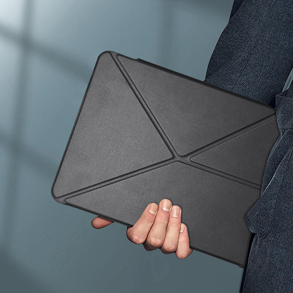 iPad Air 11 2025 M3 Raptic Clear Folio Airbagli Şeffaf Kılıflı Katlanabilir Standlı Kılıf