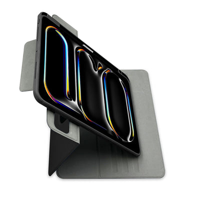 Apple iPad Air 11 2025 M3 Raptic Spin Detachable Folio PU Ayrılabilir Kalem Bölmeli Standlı Kılıf Lacivert