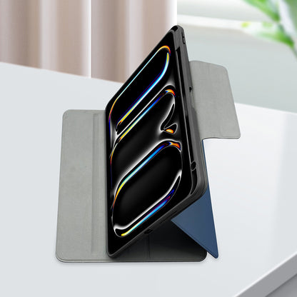 iPad Air 11 2025 M3 Raptic Spin Detachable Folio PU Ayrılabilir Kalem Bölmeli Standlı Kılıf