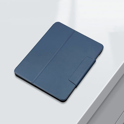 Apple iPad Air 11 2025 M3 Raptic Spin Detachable Folio PU Ayrılabilir Kalem Bölmeli Standlı Kılıf Lacivert