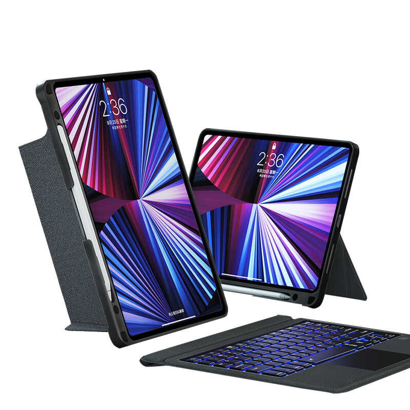 iPad Air 11 2025 M3 Wiwu Mag Touch Klavyeli Standlı Kılıf