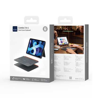 Apple iPad Air 11 2025 M3 Wiwu MK-005 Combo 3in1 Kalem Bölmeli Klavyeli Standlı Kılıf