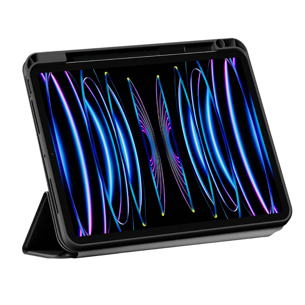 iPad Air 12.9 2022 M2 Wiwu 360° Dönebilen Standlı Magnetik Koruyucu Tablet Kılıfı