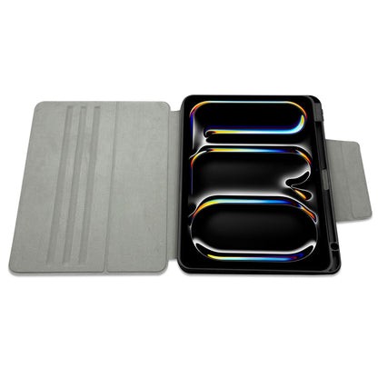 iPad Air 13 2024 Raptic Spin Detachable Folio PU Ayrılabilir Kalem Bölmeli Standlı Kılıf